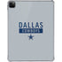 NFL Dallas Cowboys Silver Performance Series iPad Pro 11in (2024) Clear Case